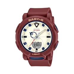 Casio BABY-G BGA-310 系列復古色彩-酒紅色俏皮戶外設計女士夜光指針數碼手錶 BGA-310RP-4A