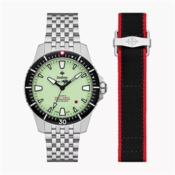 Zodiac × RedBar Super Sea Wolf Pro-Diver Limited Edition Of 200 Pieces, Super Luminous Dial Men's Automatic Watch ZO3559