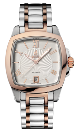 Borel 依波路傳奇系列白色錶盤方形男士自動機械手錶 GBR1856S-4539#