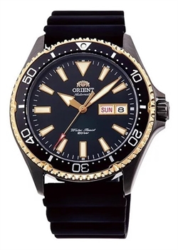 Orient 東方錶Mako 3Water Resistant 系列200潛水黑色錶盤男士自動機械錶 RA-AA0005B19B