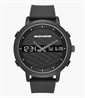 Skechers 48mm 黑色錶盤矽膠錶帶男士指針數位手錶 SR5071