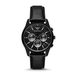 Emporio Armani 41mm Black Dial Quartz Men's Belt Watch AR11583