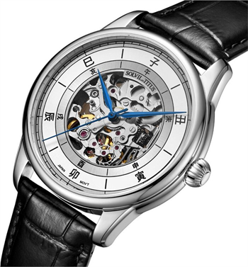 Enlight 3 Hands Automatic Leather Watch [W06-03309-004]