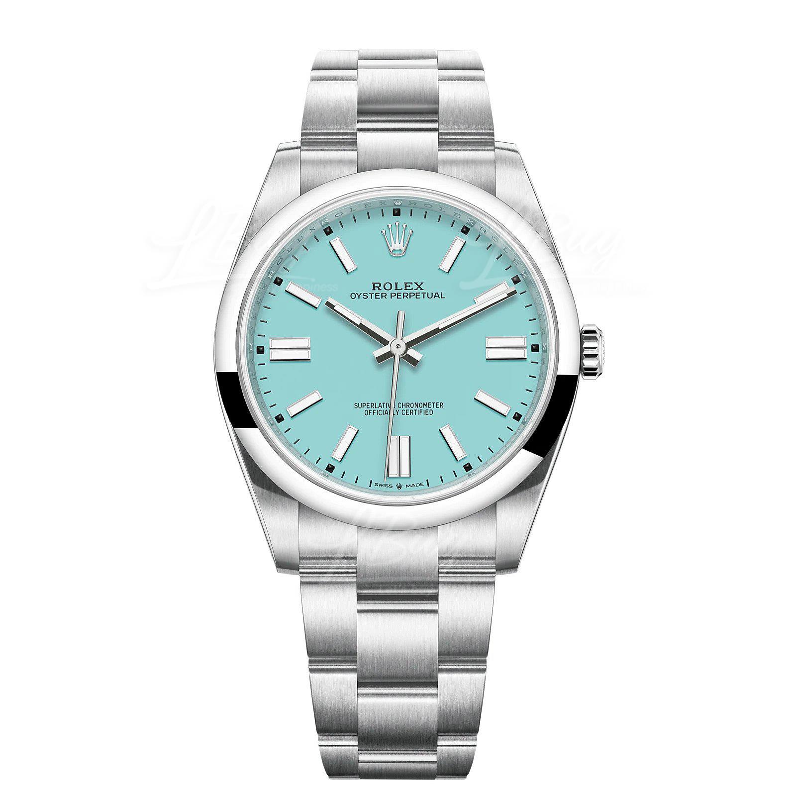 Rolex 124300 Oyster Perpetual 41 Tiffany Blue Watch