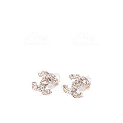 CHANEL-Chanel Classic CC Logo Earrings A86504