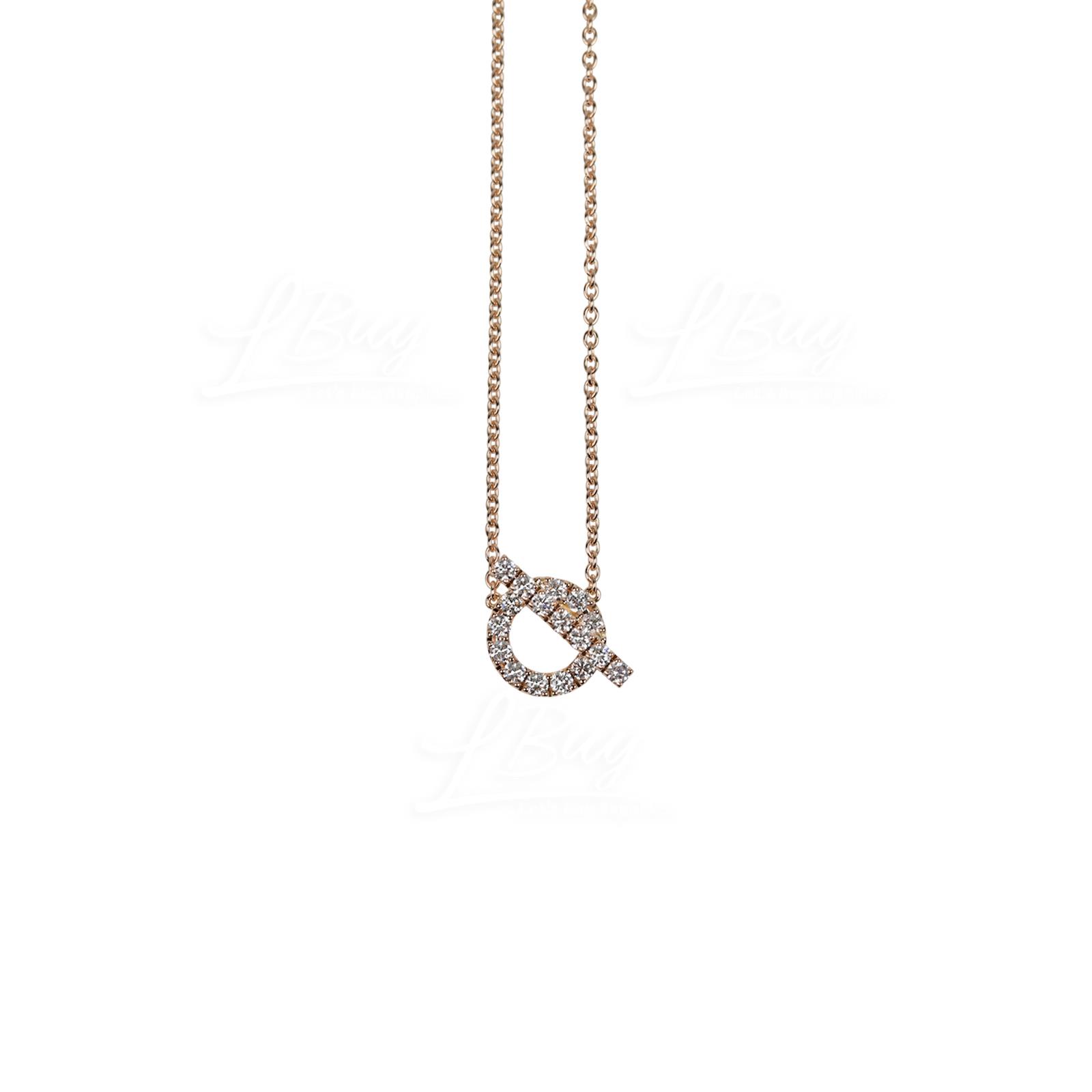 Hermes White Gold Diamond Finesse Pendant Necklace Kelly Constance – MAISON  de LUXE