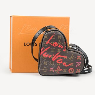 LV Limited Edition SAC COEUR Heart Shape Handbag Crossbody Bag Monogram