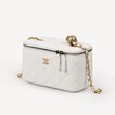 Chanel Vanity Case 小金球白色鏈帶長型化妝盒子