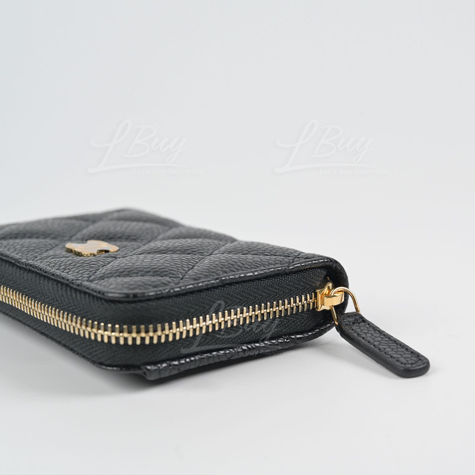 Chanel Card Holder with Zipped Coin Purse, 名牌, 手袋及銀包- Carousell