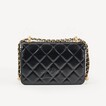 Chanel 新款小金球黑色小牛皮19cm垂蓋手袋鏈帶包