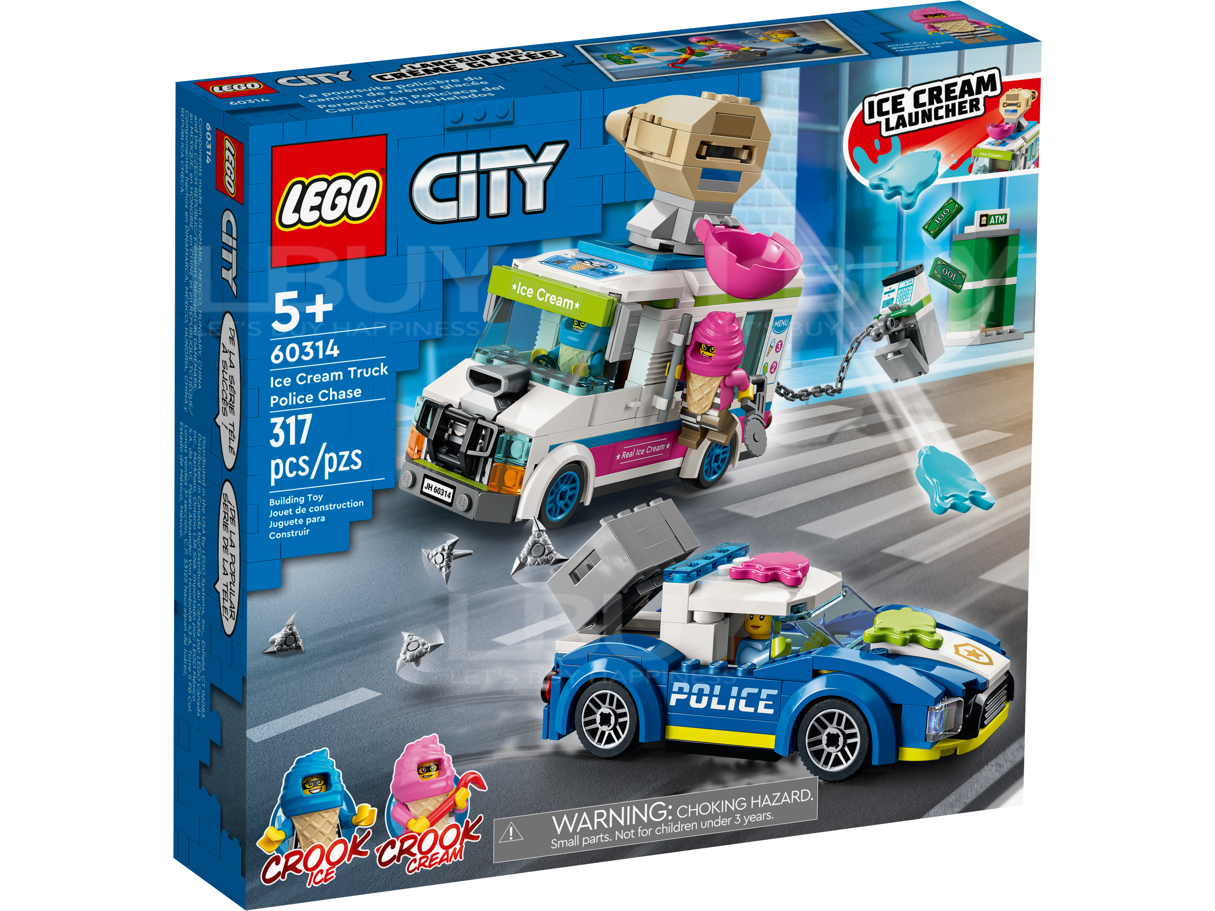 LEGO 60314 City 城市系列警察追捕戰 - 雪糕車篇 5+
