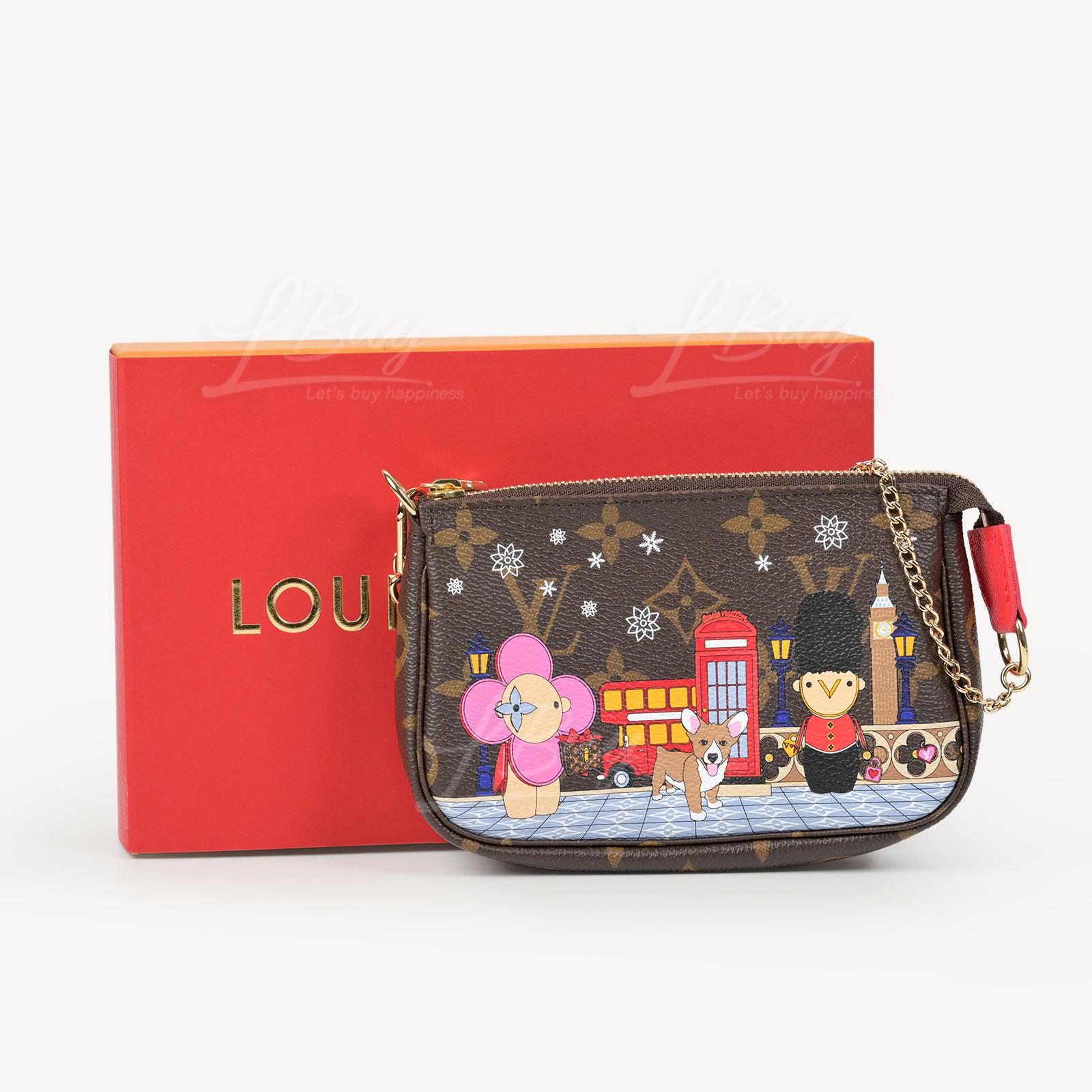 Louis Vuitton Portumone Ron Monogram Vivienne LV Mascot Print Bag