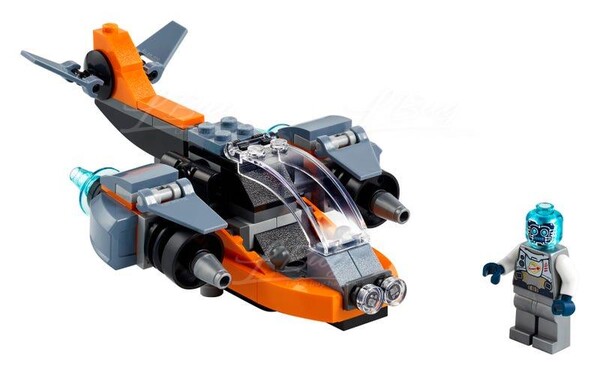 LEGO-LEGO 31111 Cyber Drone 科网无人机(Creator 3in1) 6+