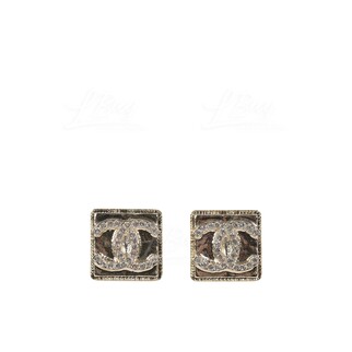 Chanel Square CC Logo Earrings AB7223