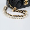 Chanel 珍珠鏈調節扣垂蓋手袋