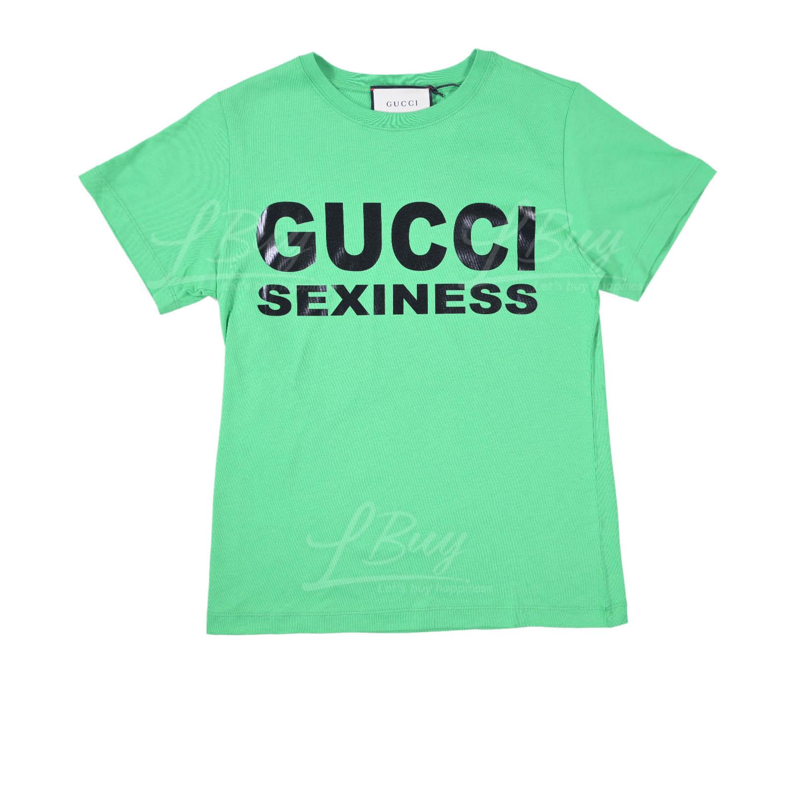 Gucci Sexiness Short Sleeve T-Shirt Green
