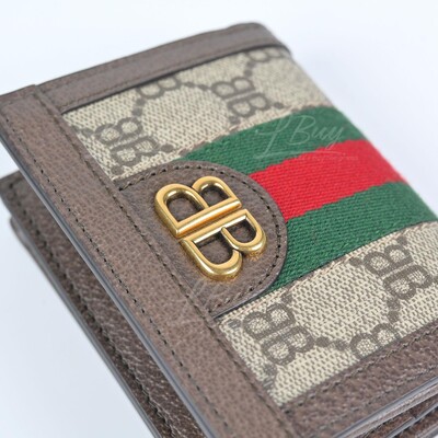 Gucci x Balenciaga The Hacker Project BiFold Coin Wallet Black in  CanvasLeather  US