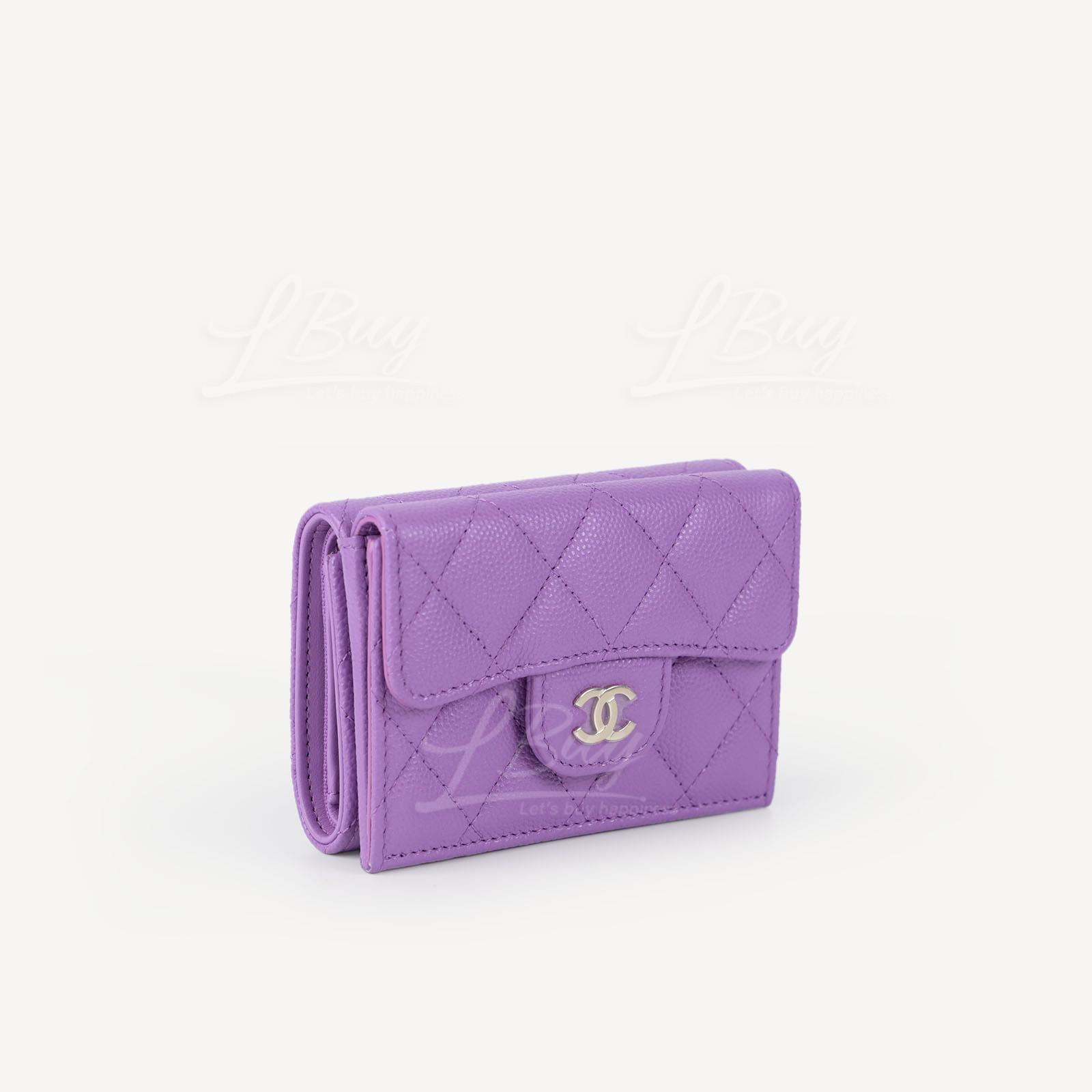 AUTHENTIC Chanel purple wallet Luxury Bags  Wallets on Carousell