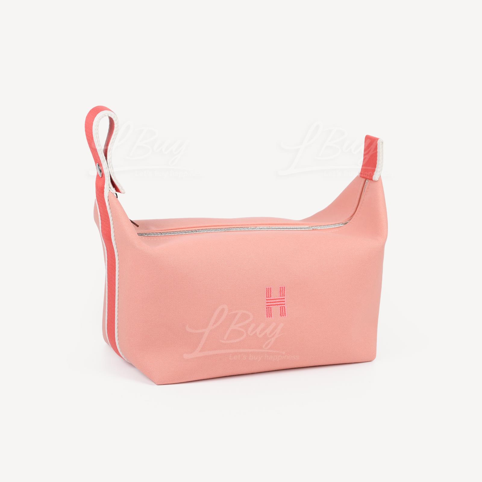 Hermes Small Bride-a-brac Vanity Pouch In Goyave Pink | ModeSens