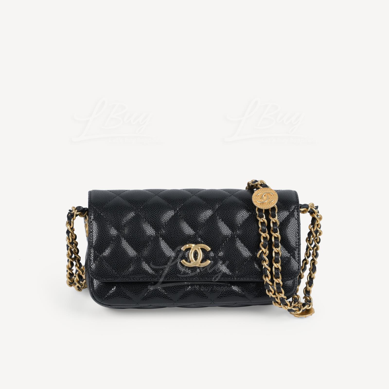 Chanel Gold Coin Chain Strap Phone Bag Evening Bag Crossbody Bag AP2860