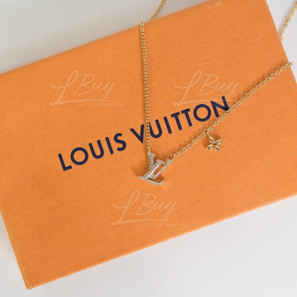 Louis Vuitton LOUIS VUITTON Necklace LV Iconic Pendant Gold Rhinestone  M00596 TE0233 Women's Men's | Grailed