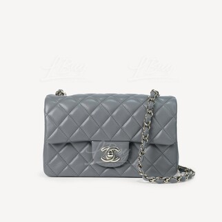 Chanel Classic Flap Bag Dark Grey 20cm A69900