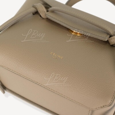 NANO BELT BAG IN GRAINED CALFSKIN - LIGHT TAUPE