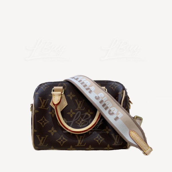 LOUIS VUITTON-LV SPEEDY BANDOULIERE 20 Monogram Handbag Shoulder Bag Beige  M46222