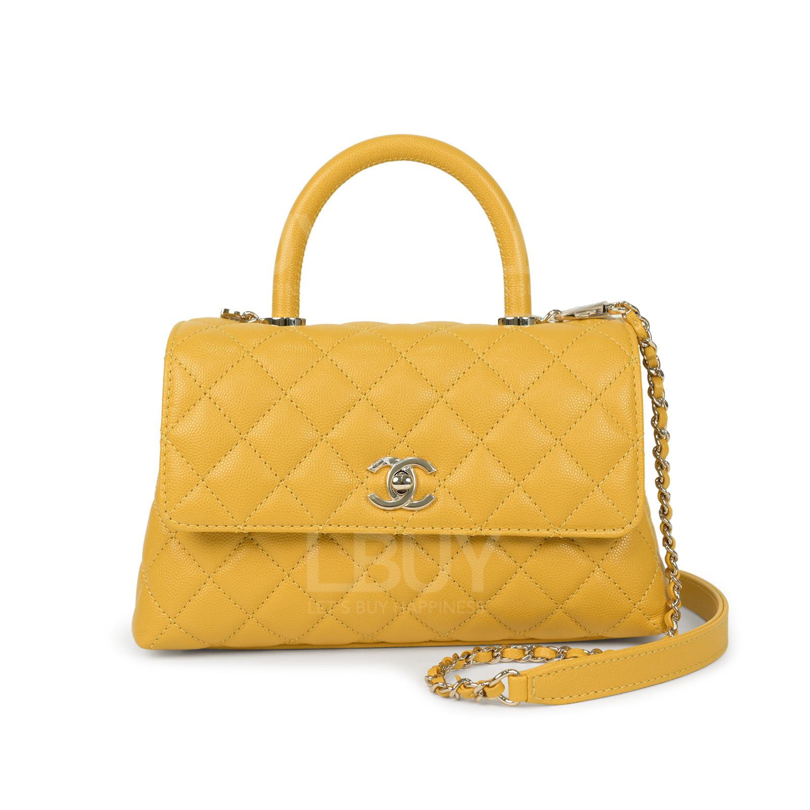 Chanel CoCo Handle Small 24cm Yellow Handbag