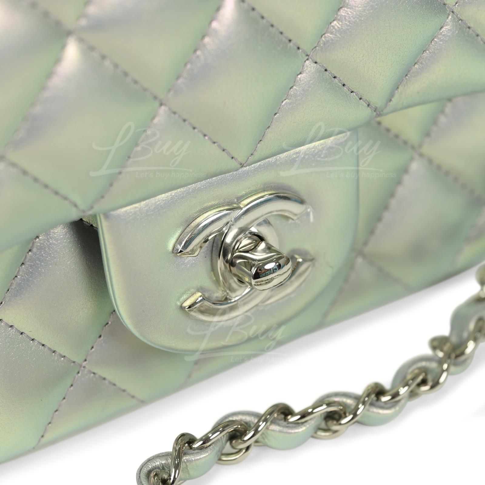 Túi Chanel Classic Handbag Lambskin Sky Blue A01112-Y04059-NA104