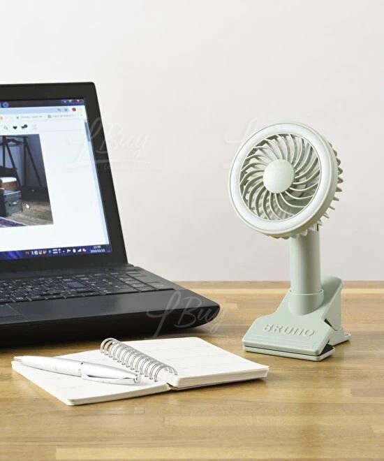 BRUNO-BRUNO Portable Clip Light Fan - Blue Gray