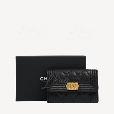 Chanel Boy Flap Card Holder  Kaialux