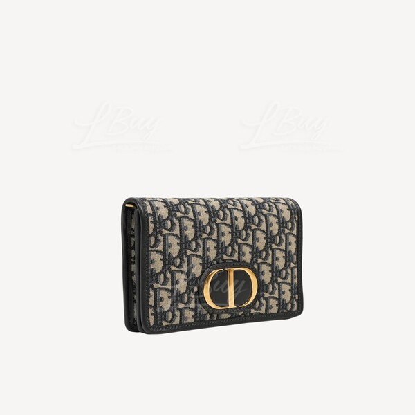 DIOR-Dior 30 Montaigne Blue Oblique Jacquard WOC Belt Bag 2