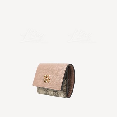 Gucci 456118 17WAG GG MARMONT Key holder Pink