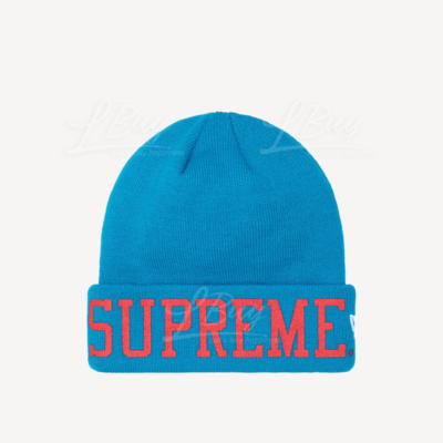 Supreme-Supreme New Era Varsity Beanie Blue