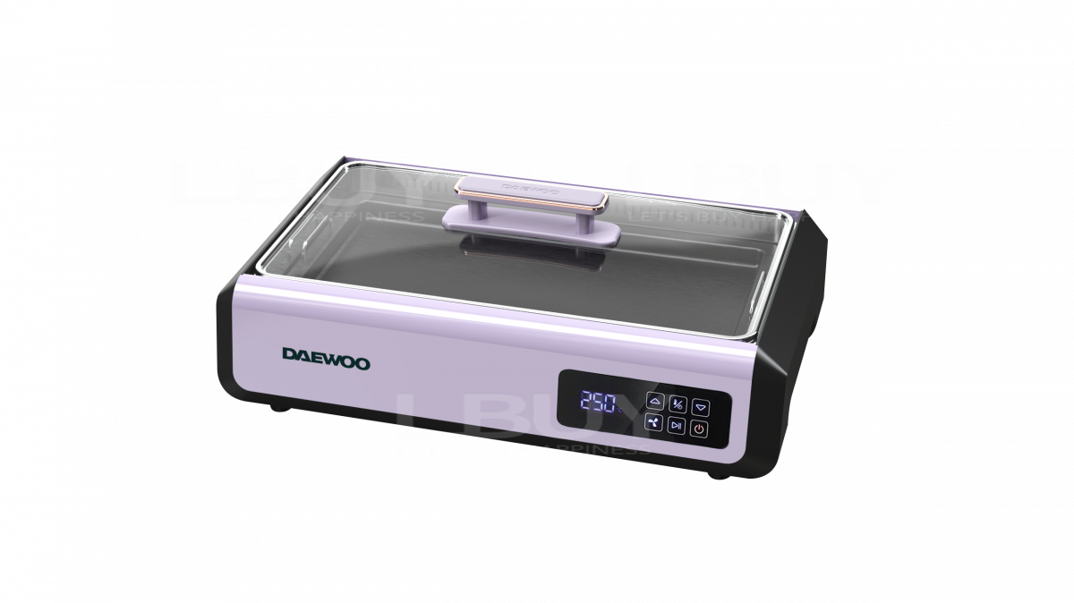 DAEWOO S19 Korean Electric Smokeless Grill Purple