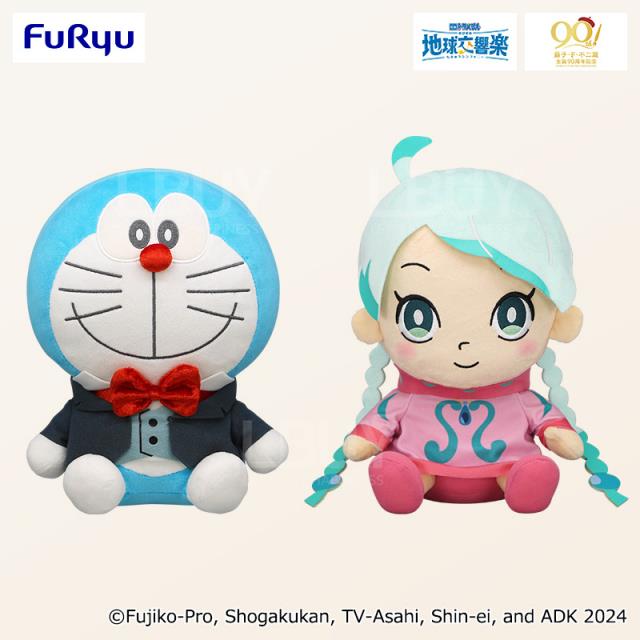 多啦A梦景品电影多啦A梦大雄的地球交响乐角色毛公仔 2款选1款