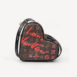 LV Limited Edition SAC COEUR Heart Shape Handbag Crossbody Bag Monogram M45890