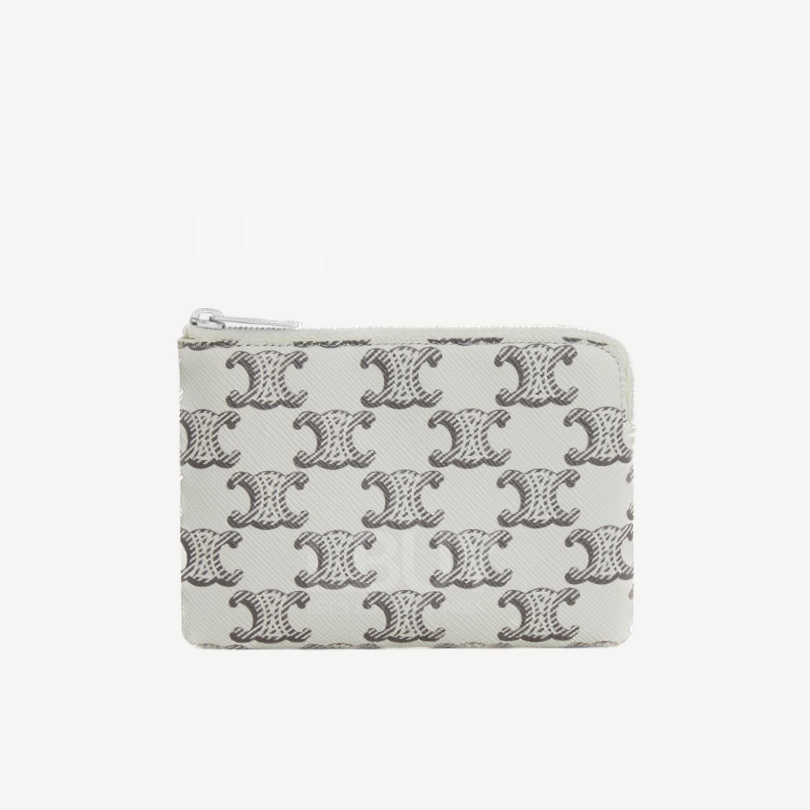 Celine Triomphe Canvas Credit Card Holder Coin pouch