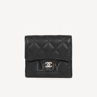 Chanel 經典款細號垂蓋銀包 淡金扣 AP0712