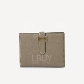 Hermes Bearn Compact Wallet Wallet Etoupe ghw Mysore