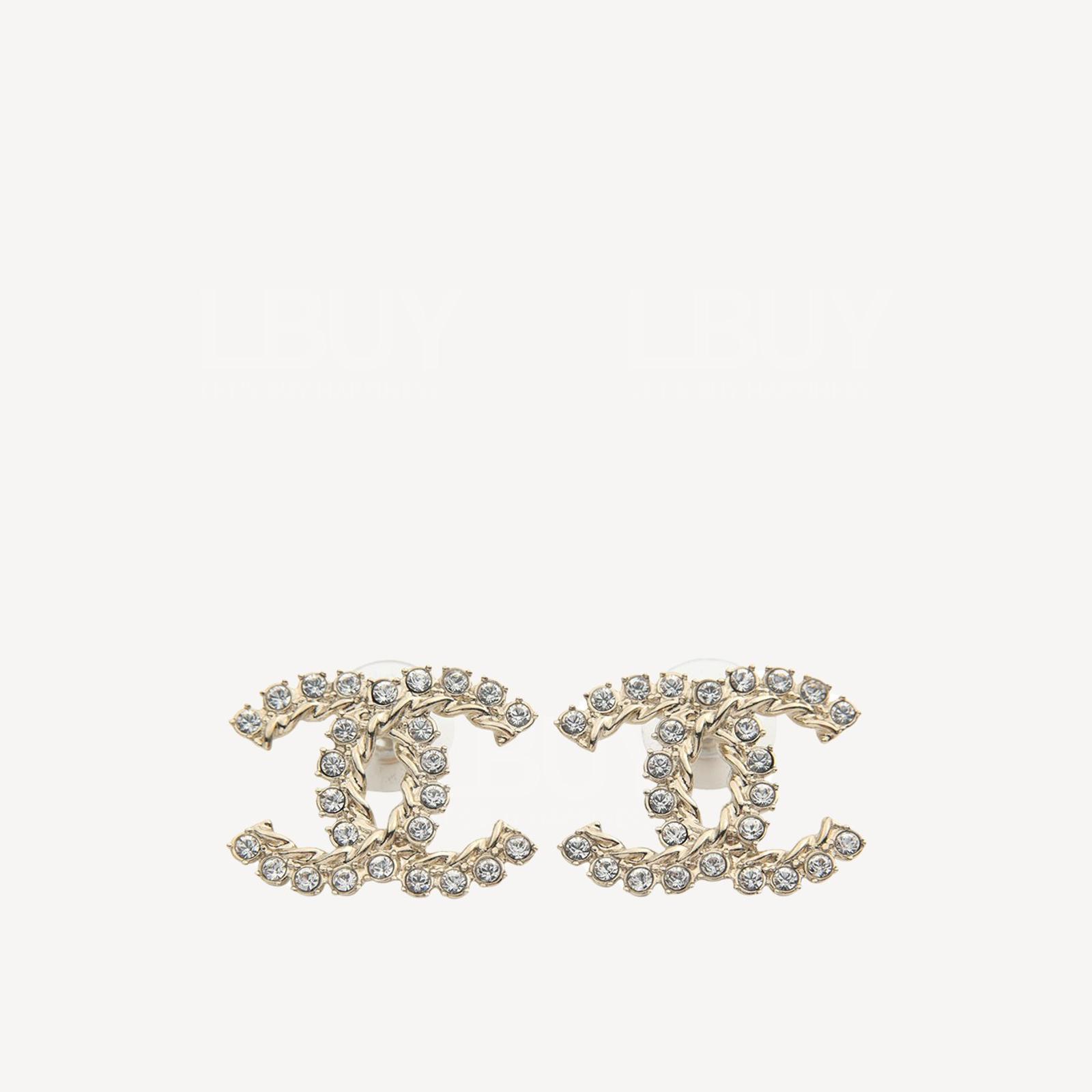 Chanel 水晶大號耳環