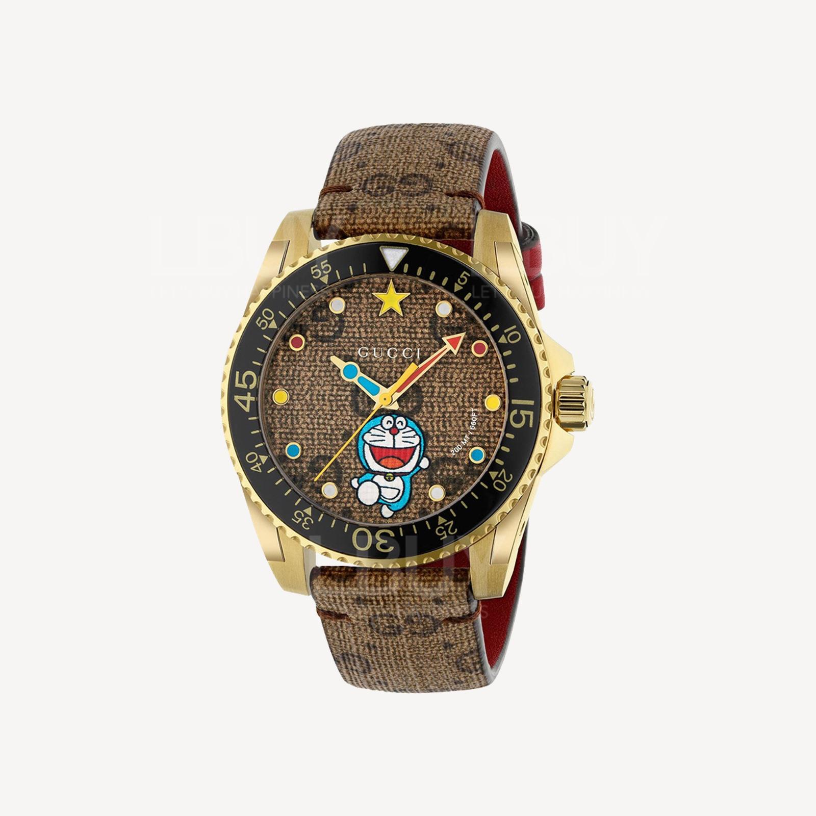 Gucci x Doraemon Dive腕錶