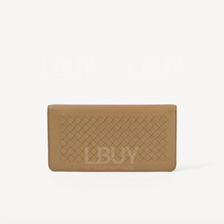 Bottega Veneta 奶茶色 長型鏈帶銀包手袋WOC