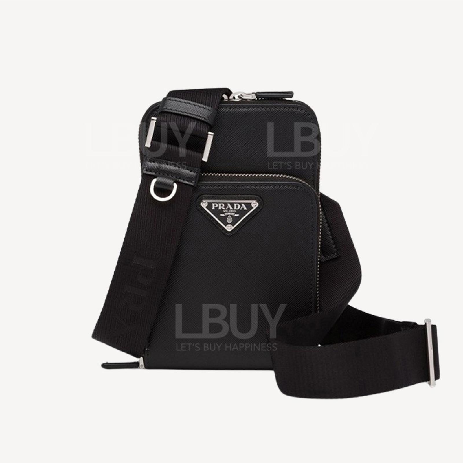 Prada Saffiano 十字纹牛皮手機包 2ZH126