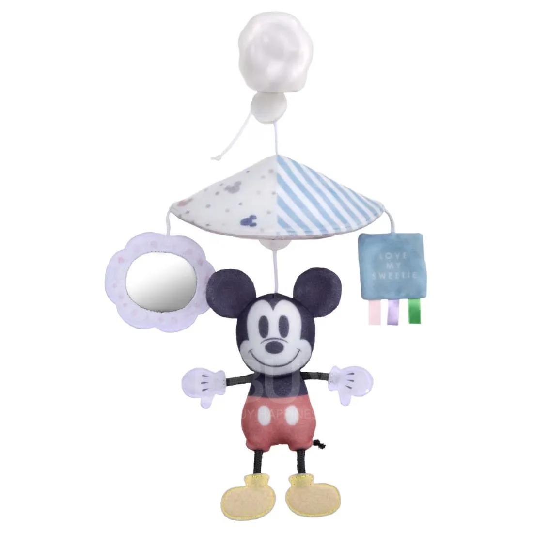 Disney Baby-米奇米妮柔軟迷你雙面搖鈴毛絨掛飾