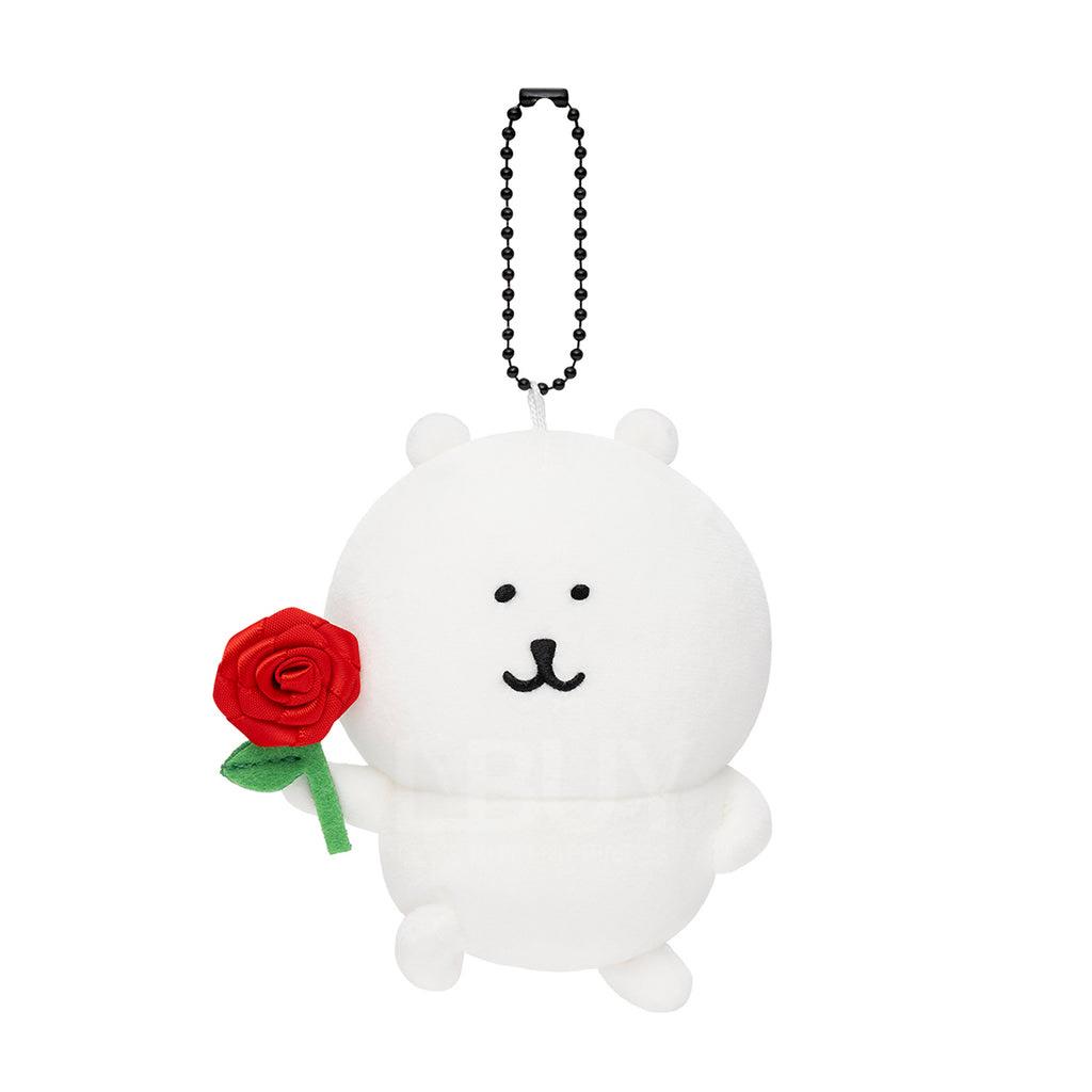 Nagano Rose White Bear Doll Hanging