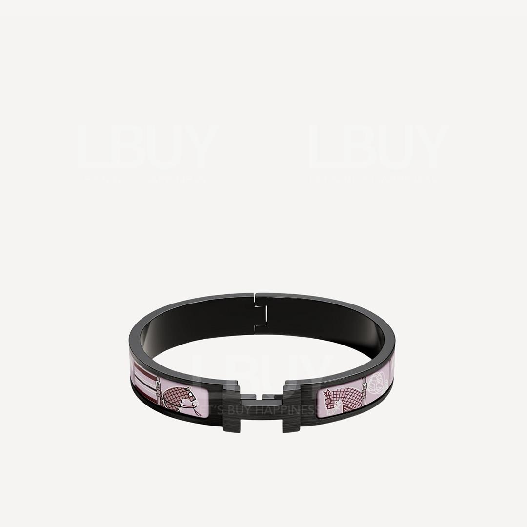 Hermes Clic HH Couvertures et Tenues de Jour bracelet 手鐲 手鈪  黑色