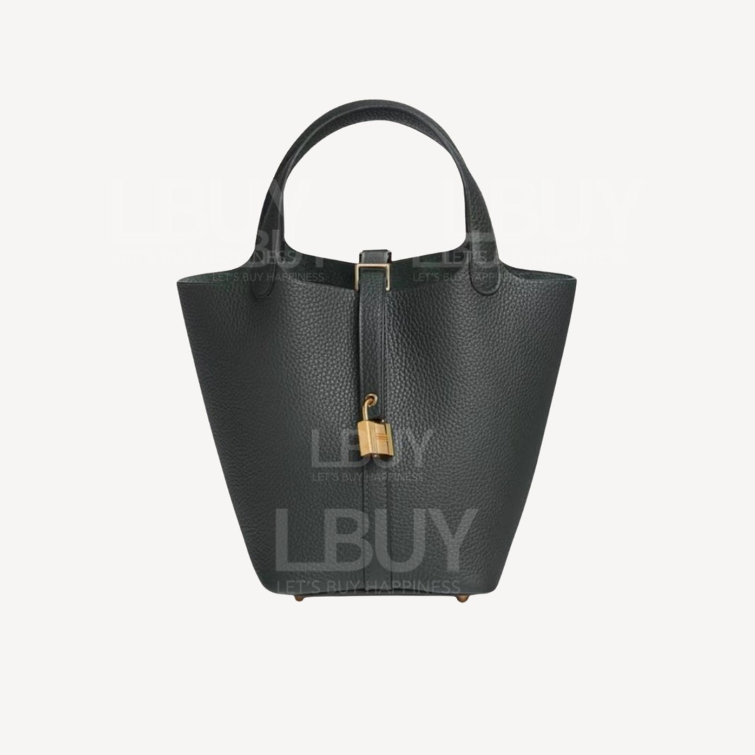 Hermes Picotin Lock 18 Bag 手挽袋 灰綠色Q0 金扣
