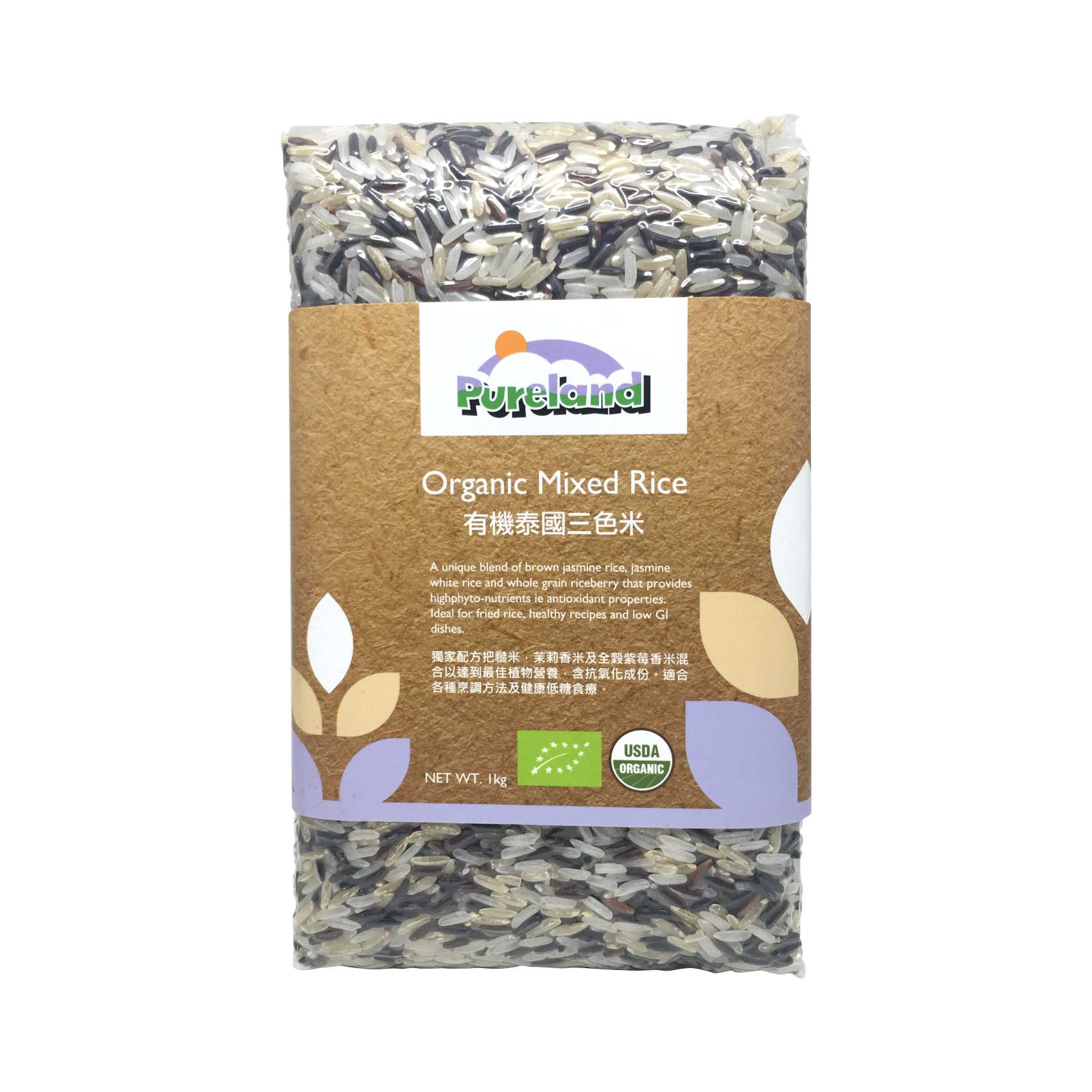 Pureland 有机泰国三色米 1kg
